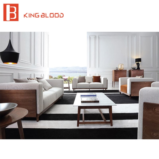 Elegant european stylish modern sectional couch living room sofa set