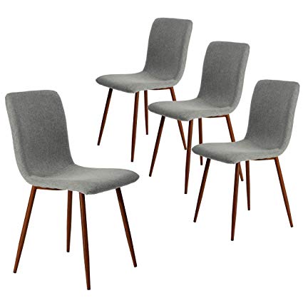 Amazon.com - Coavas Set of 4 Kitchen Dining Chairs Fabric Cushion