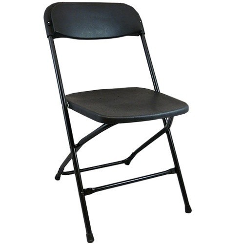 Lightweight Black Plastic Folding Chairs | Foldable Chairs