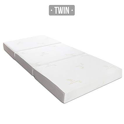 Amazon.com: Milliard TWIN 6-Inch Memory Foam Tri-fold Mattress with