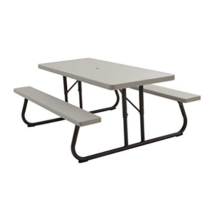 Amazon.com : Lifetime 22119 Folding Picnic Table, 6 Feet, Putty