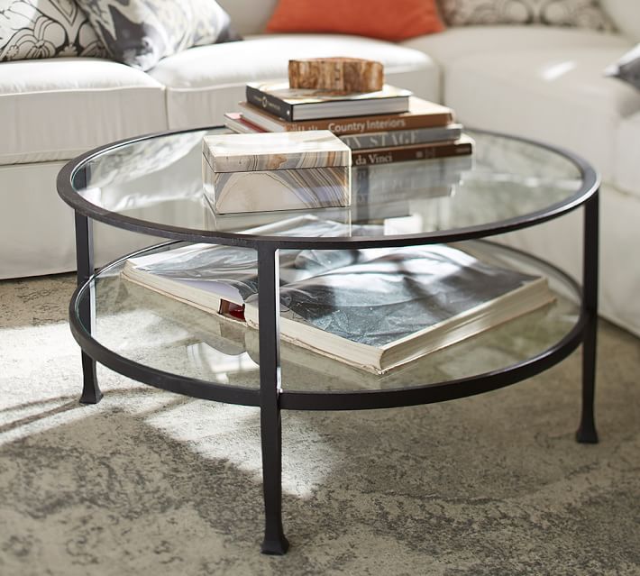 Tanner Round Coffee Table | Pottery Barn