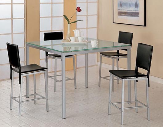 Glass Kitchen Table And Chairs Round Glass Kitchen Table And Chairs