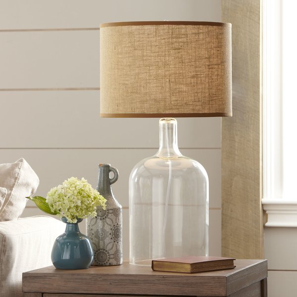Laurel Foundry Modern Farmhouse Clematite Glass Table Lamp & Reviews