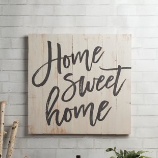 Home Sweet Home Wall Decor | Wayfair