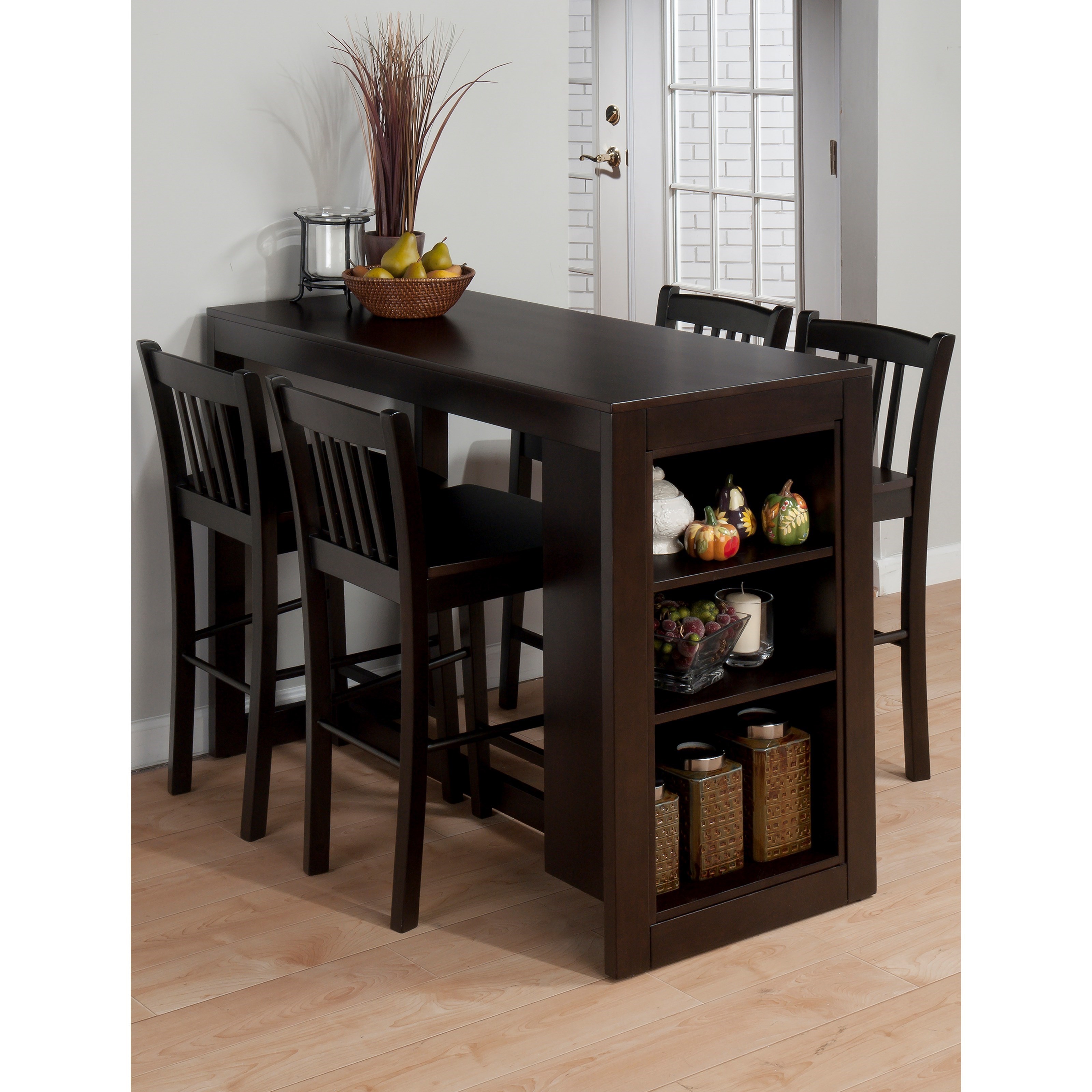 Jofran Tribeca Counter Height Table with 4 Chairs - Jofran