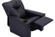 Amazon.com: Kids Recliner with Cup Holder Black Leather Sofa Chair
