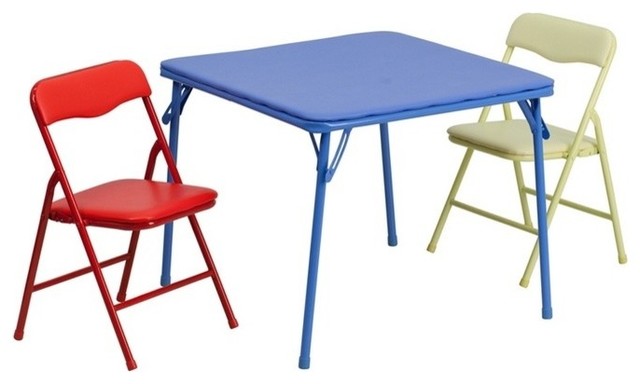 Multi-Purpose Kids Table Set Easy to Move and Store - Contemporary