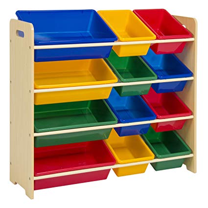 Amazon.com: Best Choice Products 4-Tier Kids Wood Toy Storage