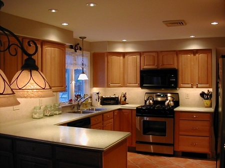 Kitchen Lighting Ideas, Design Tips, Ceiling Recessed Layout