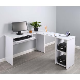 L-Shaped White Desks You'll Love | Wayfair