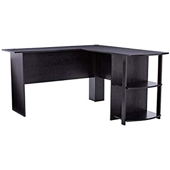 Amazon.com: Ameriwood Home Dakota L-Shaped Desk with Bookshelves