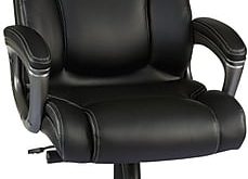 Staples Washburn Bonded Leather Office Chair, Black