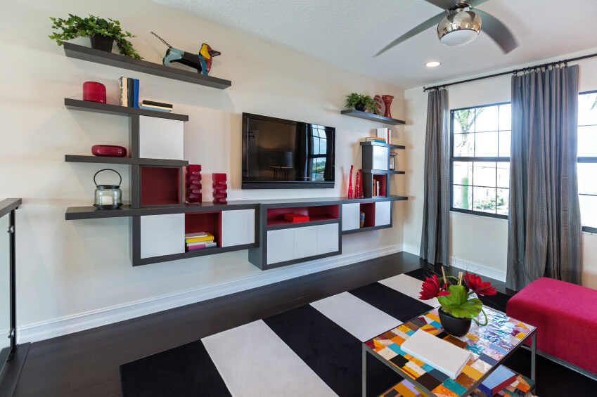 27 Beautiful Living Room Shelves - Home Stratosphere