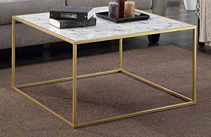 Amazon.com: Convenience Concepts Gold Coast Faux Marble Coffee Table