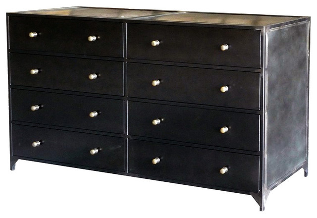 Chateau Metal Dresser - Industrial - Dressers - by Marco Polo Imports
