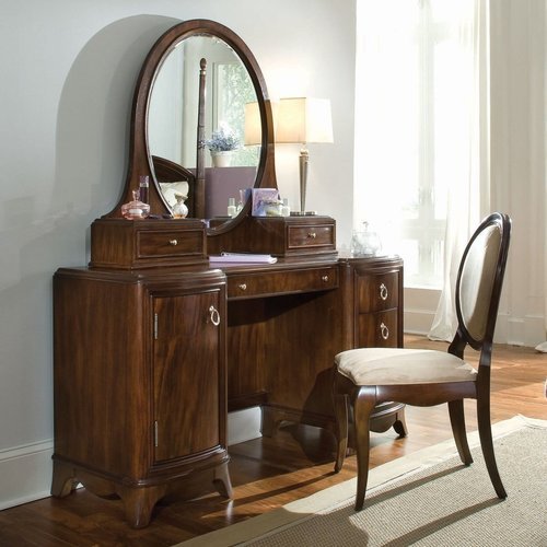 Round Mirror Dressing Table, Makeup desk, ड्रेसिंग टेबल