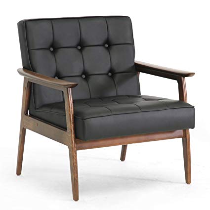 Amazon.com: Baxton Studio Stratham Mid-Century Modern Club Chair
