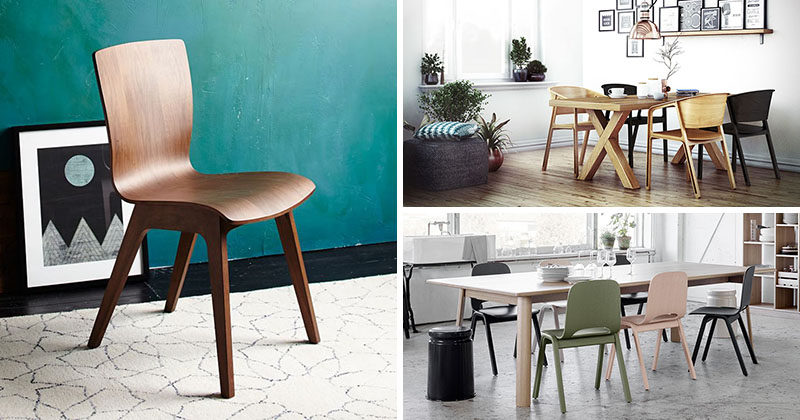 Furniture Ideas - 14 Modern Wood Chairs For Your Dining Room