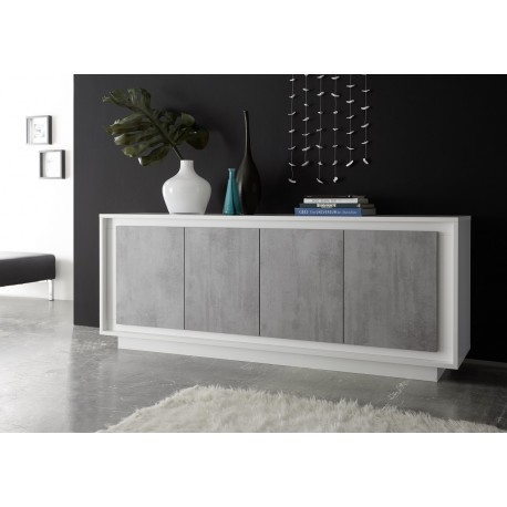 Stunning and Amber Iv Modern Sideboard With Stone Imitation Fronts