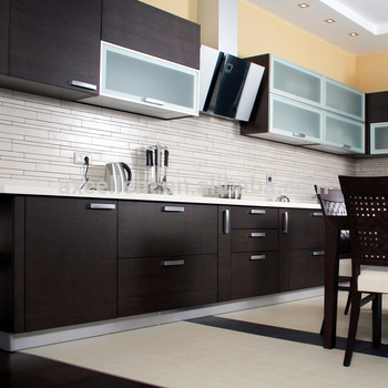 Affordarble Modern Two Color Combination Modular Kitchen Cabinets