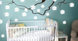 Nursery Contemporary Floral Branch Wall Decal | Trendy Wall Designs