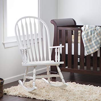 Amazon.com: Windsor Baby Nursery Rocking Chair - White: Baby