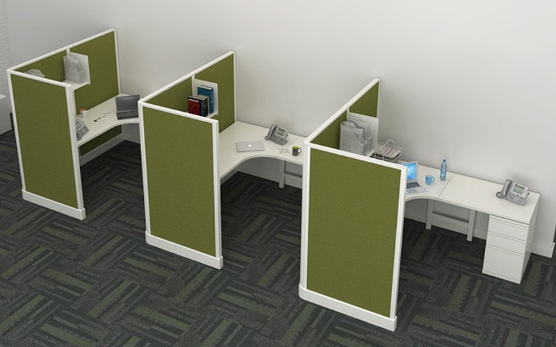 6' x 6' Modern Cubicles With 67