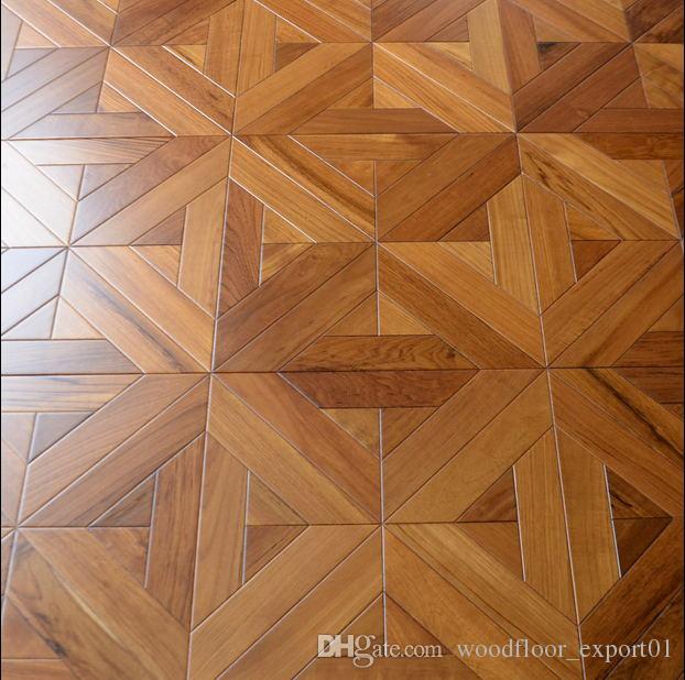 2019 Teak Laminate Wood Flooring, Parquet Flooring, Art Deco