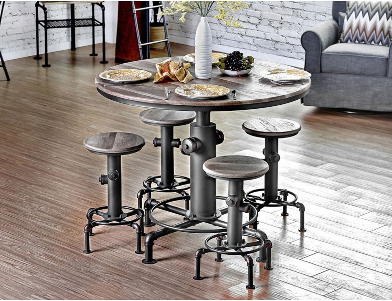 Fire Hydrant Industrial Pub Table Set