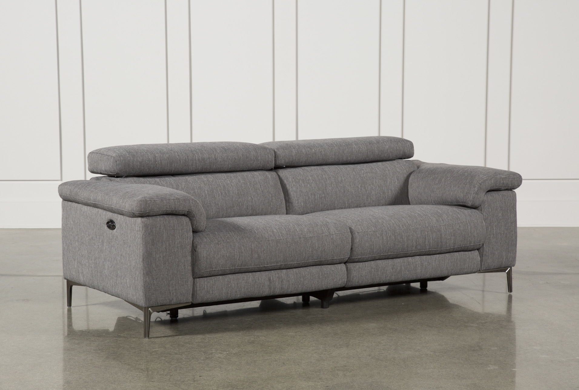 Talin Grey Power Reclining Sofa W/Usb | Living Spaces