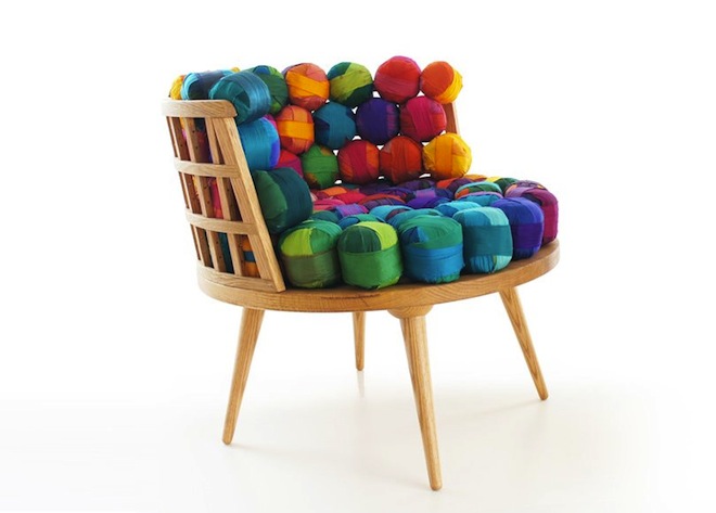 Gorgeous Recycled Silk Furniture from Turkey's Meb Rure | Green Prophet