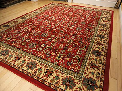 Amazon.com: Red Traditional Rugs Red 2x3 Persian Rug Red Area Rugs