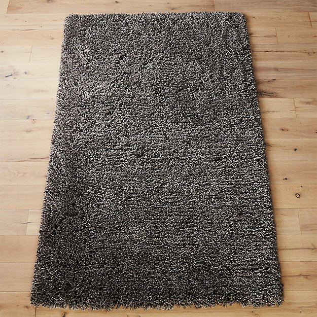 puli grey shag rug | CB2