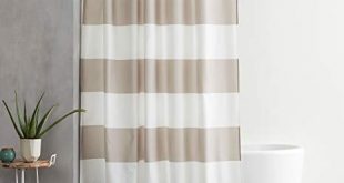 Amazon.com: AmazonBasics Shower Curtain with Hooks (Treated to