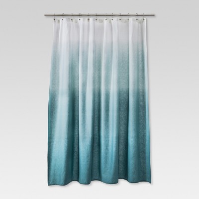 Ombre Shower Curtain Teal - Threshold™ : Target