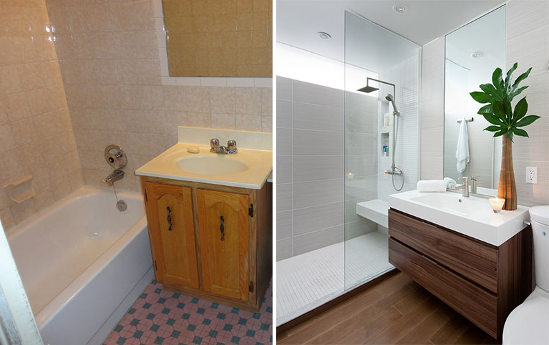Before & After - A Small Bathroom Renovation By Paul K Stewart