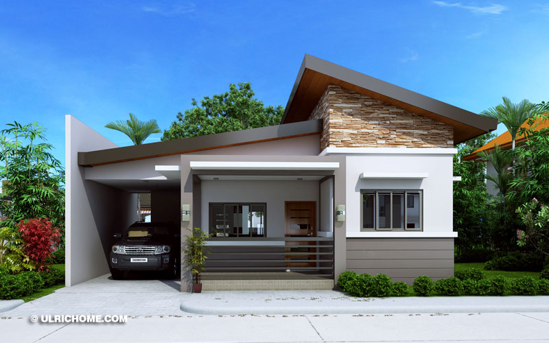 Modern Three Bedroom Small House Design - Ulric Home