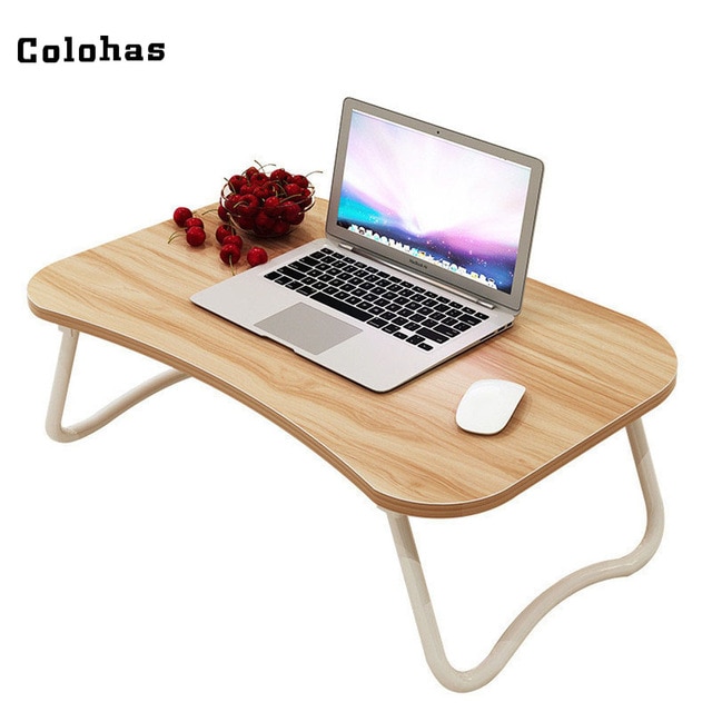 Multi purpose Small Laptop Table with Slot Simple Dormitory Lazy