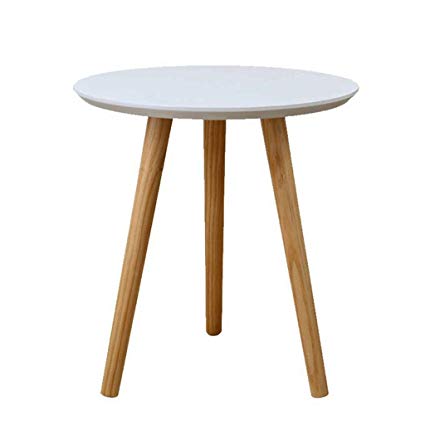 Amazon.com: Mini Wood Small Round Table Living Room Sofa Next to