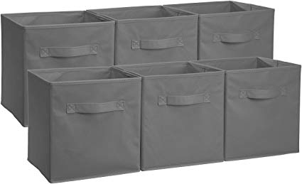 Amazon.com: AmazonBasics Foldable Storage Cubes - 6-Pack, Grey: Home
