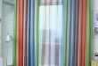 Rainbow Striped Curtains For Dining Room Bedroom Explosion Models