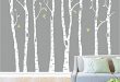Amazon.com: Set of 8 Birch Tree Wall Decal Nursery Big White Tree