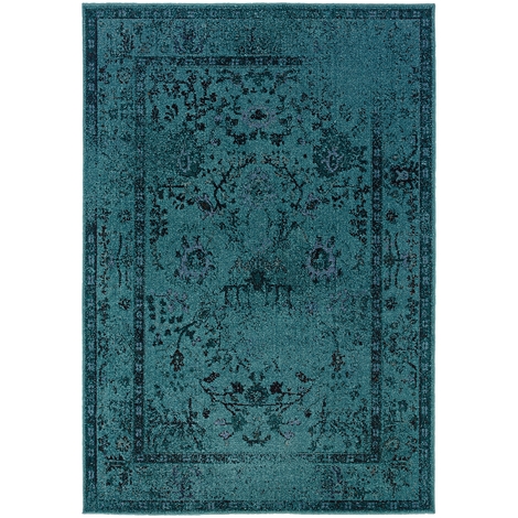 Turquoise Rug brings Cool Effects to Your
Room