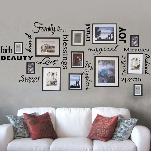 Free Shipping FAMILY IS vinyl wall lettering quote wall art / decor