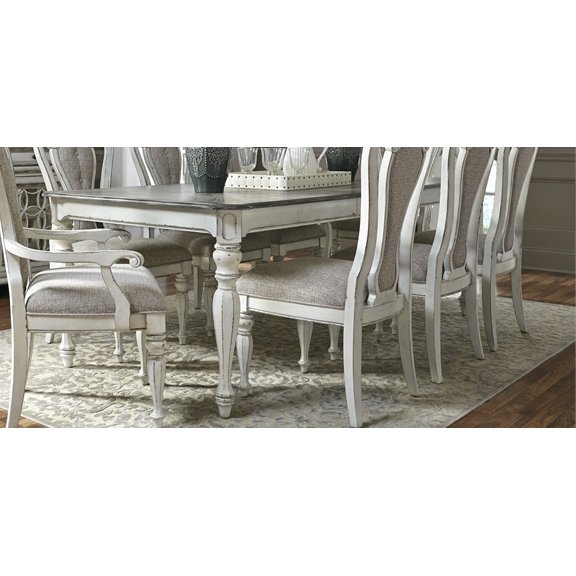 Antique White Dining Table - Magnolia Manor | RC Willey Furniture Store