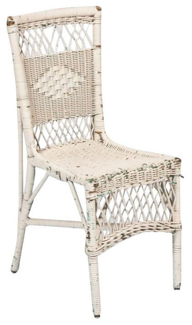 SOLD OUT! Vintage White Wicker Chair - $450 Est. Retail - $125 on