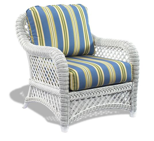 White Wicker Chair - Lanai | Wicker Paradise