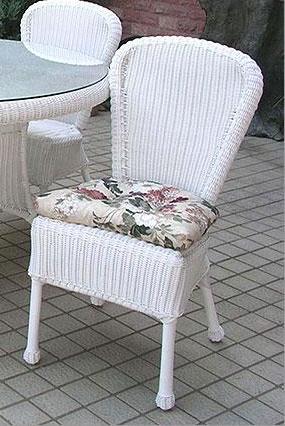 Darby Wicker Dining Chair NC280DC Jaetees Regarding White Chairs