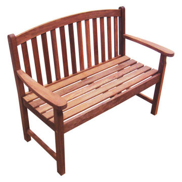 home garden wood furniture - wooden KD 2 seatr bench - non FSC